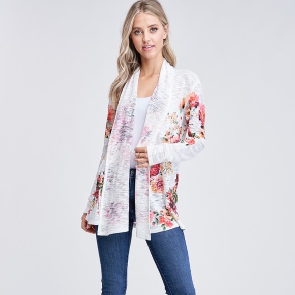 Sweaters - Floral Love Cardigan